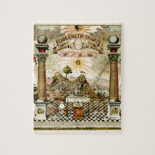 Puzzle Diagramme emblématique maçonnique de franc-maço