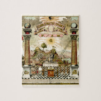 Puzzle Diagramme emblématique maçonnique de franc-maçon