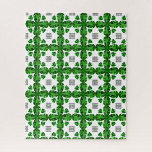 Puzzle Diamant & Emerald Gemstone Art, Vert