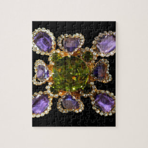 Puzzle Diamants d'améthyste violet Emeralds bijoux