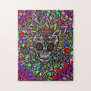 Puzzle difficile d'art de crâne