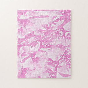 Puzzle difficile rose cerise en fleurs