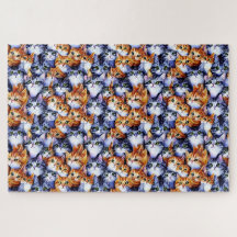 Difficile | visages de chat collage gingembre gris