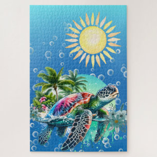 Puzzle difficile Whimsical Tortue de mer Jigsaw