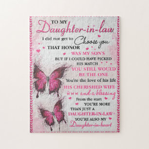 Puzzle DIL Butterfly You're Also My Daughter-In-Heart 