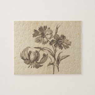 Puzzle d'illustration de fleurs