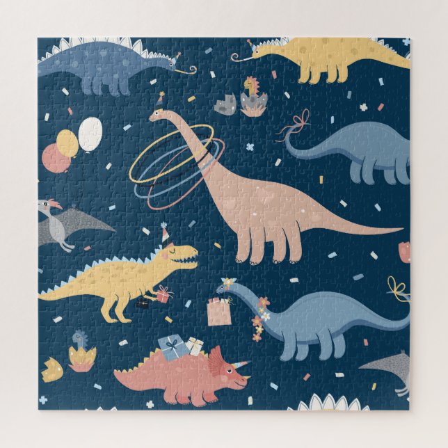 Puzzle Dino Delft : Anniversaire Fun (Vertical)