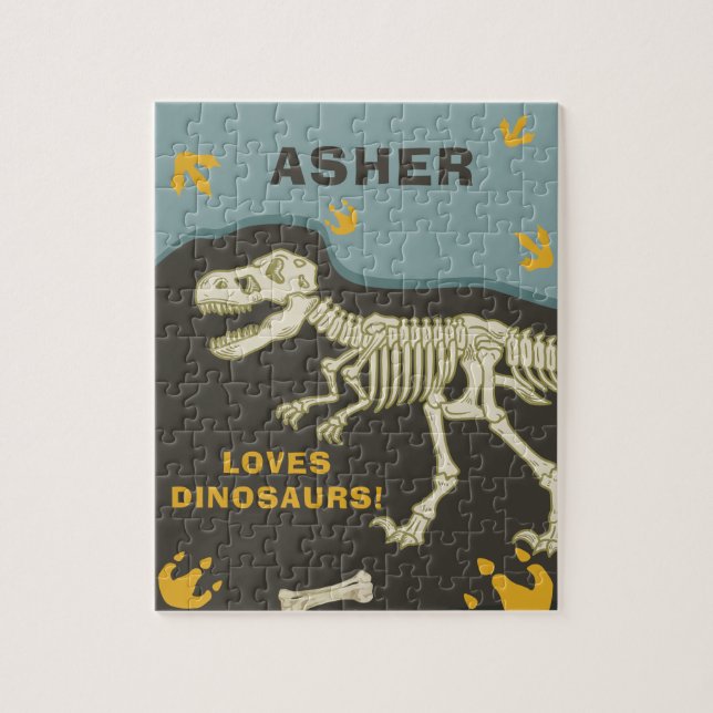 Puzzle Dinosaur Nom fossile (Vertical)