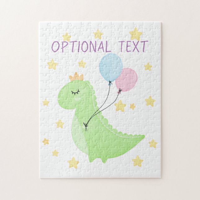 Puzzle Dinosaure à ballons (Vertical)