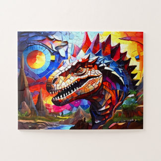 Puzzle Dinosaure coloré pour enfants
