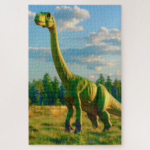 Puzzle Dinosaure Vert