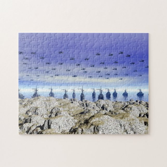 Puzzle d'invasion (Horizontal)