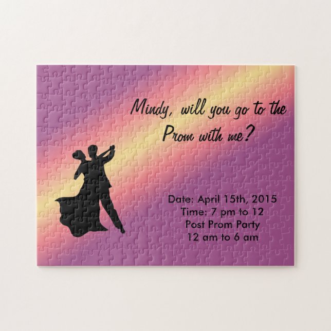 PUZZLE D'INVITATION DE PROM (Horizontal)