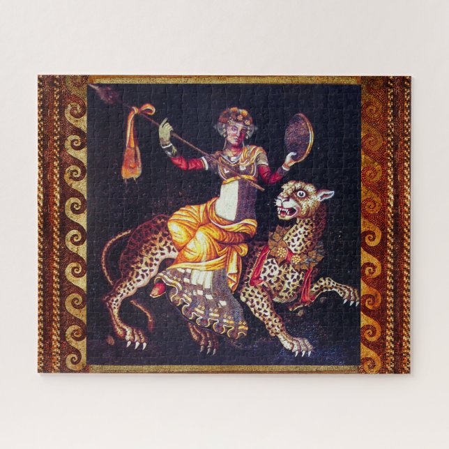 Puzzle DIONYSOS AVEC LA SPEAR ÉQUITATION LEOPARD Grecque  (Horizontal)