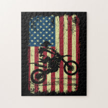 Dirt Bike American Drapeau 4e