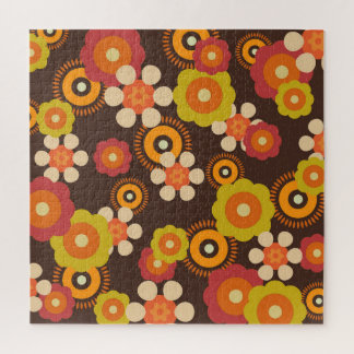 Puzzle Disco les années 70 60s Retro Flowers Pop Culture
