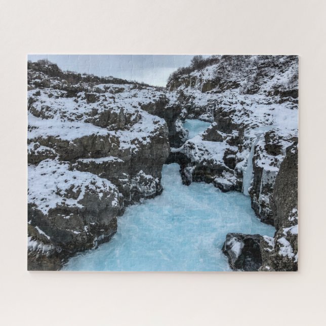 Puzzle d'Islande - Cascade de Barnafoss (Horizontal)