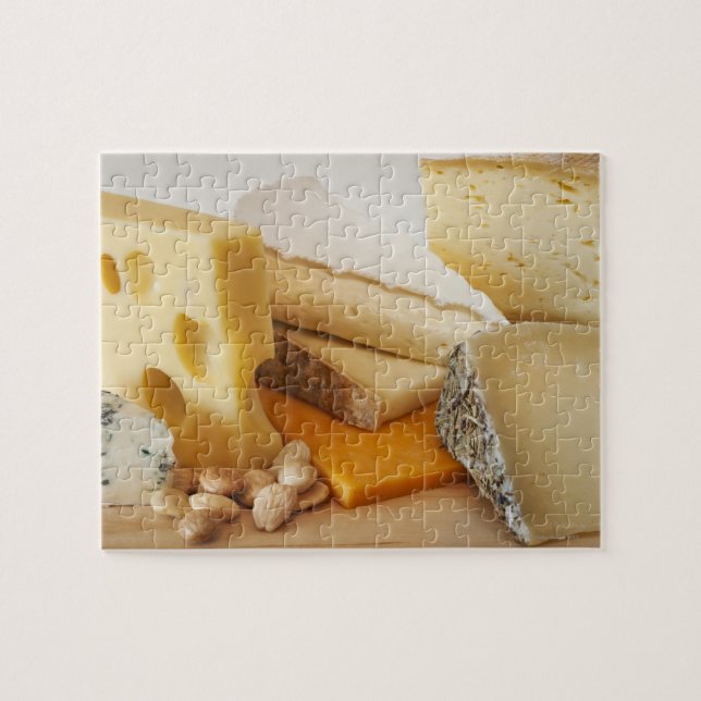 Puzzle Divers fromages sur la planche à découper (Horizontal)