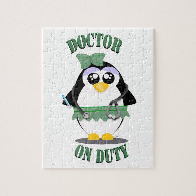 Puzzle Doctor on Duty Penguin (Vertical)