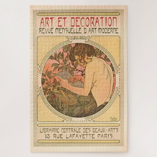 Puzzle Documents décoratifs par Alphonse Mucha (Vertical)