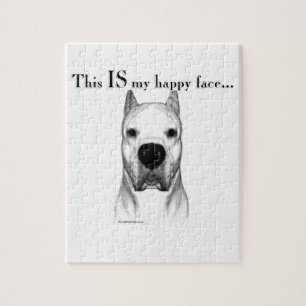 Puzzle Dogo Argentino Joyeux Visage