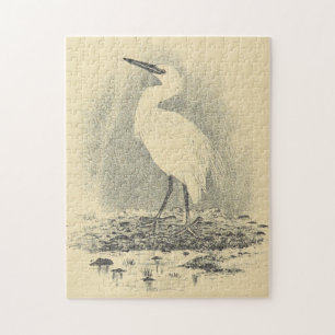 Puzzle d'oiseaux grands debout
