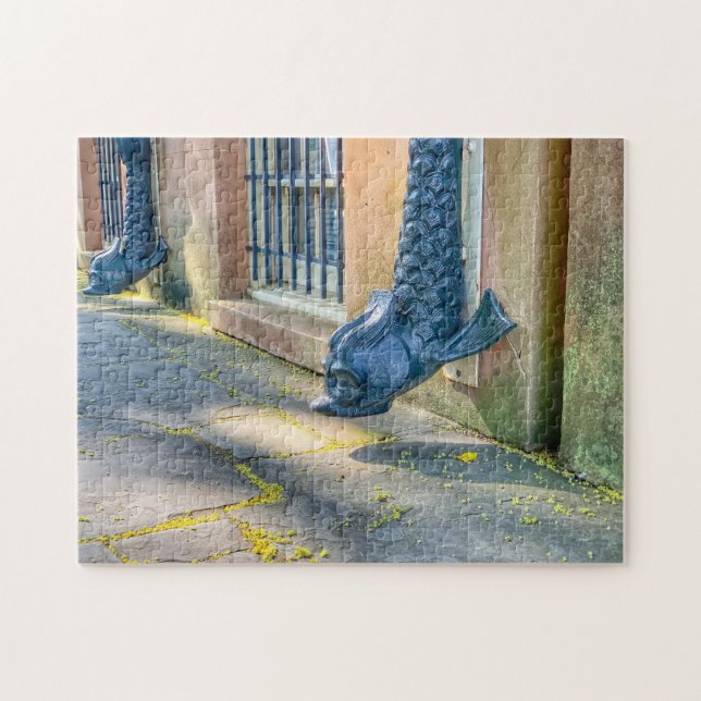 Puzzle Dolphin Downspout Savannah (Horizontal)