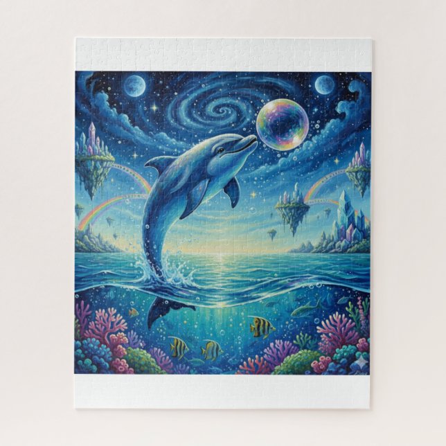 Puzzle Dolphin's Leap into a Dream (Vertical)