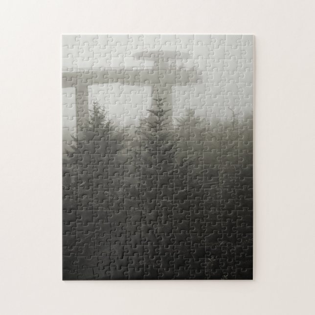 Puzzle Dôme de Clingmans dans le brouillard - GSMNP - 11x (Vertical)