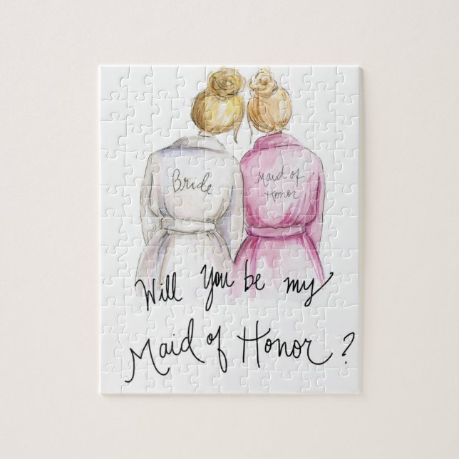 Puzzle Domestique d'honneur ? Domestique blonde de petit (Vertical)