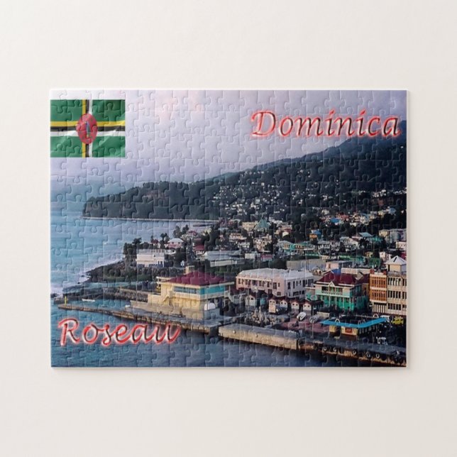 Puzzle Dominique - Roseau - (Horizontal)