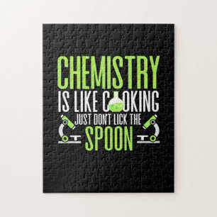 Puzzle Don de scientifique La chimie est comme la Cuisi