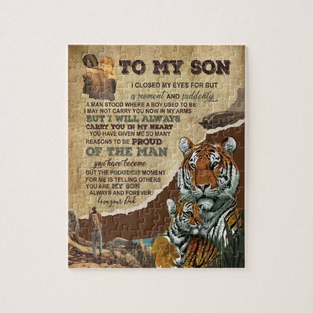 Puzzle Don Son | Lettre À Mon Fils Amour De Papa (Vertical)