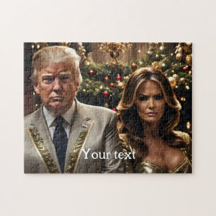 Puzzle Donald et Melania Noël
