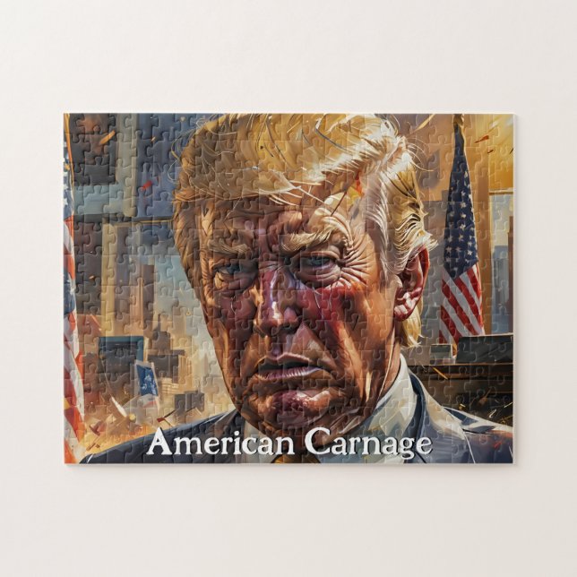 Puzzle Donald Trump American Carnage (Horizontal)