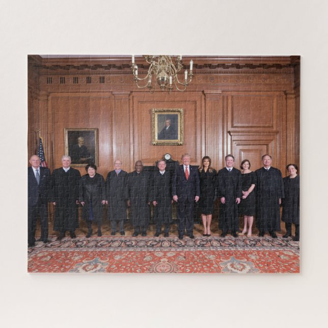 Puzzle Donald Trump Avec Les Juges De La Cour Suprême (Horizontal)
