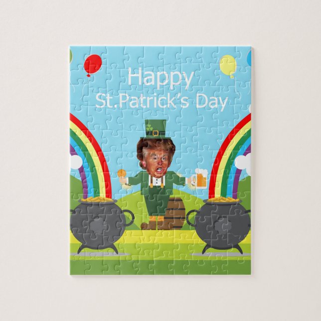 Puzzle donald trump leprechaun (Vertical)