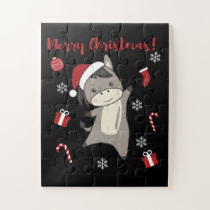 Puzzle Donkey Christmas Donkeys