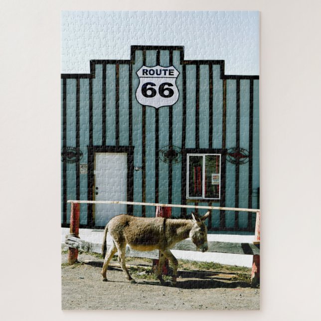 Puzzle Donkey Town Oatman Arizona (Vertical)