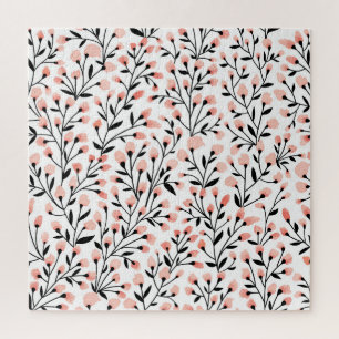Puzzle Doodle Flowers : Coral Floral sans joint.