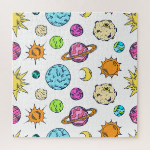 Puzzle Doodles spatiaux Arrière - plan cosmique