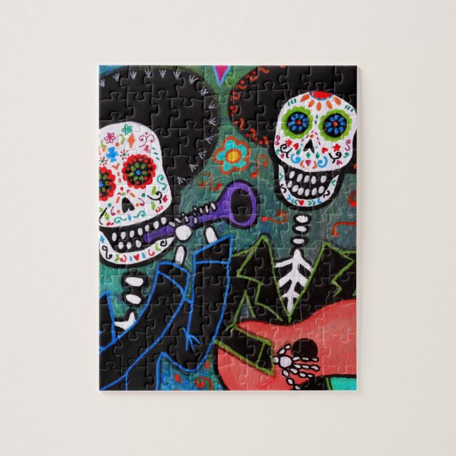 Puzzle DOS Amigos Dia de los Muertos (Vertical)