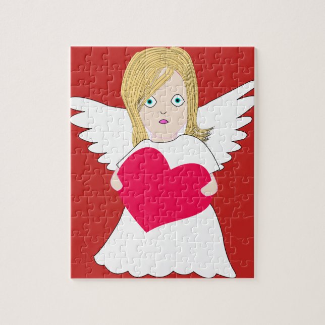 Puzzle douce fille ange (Vertical)