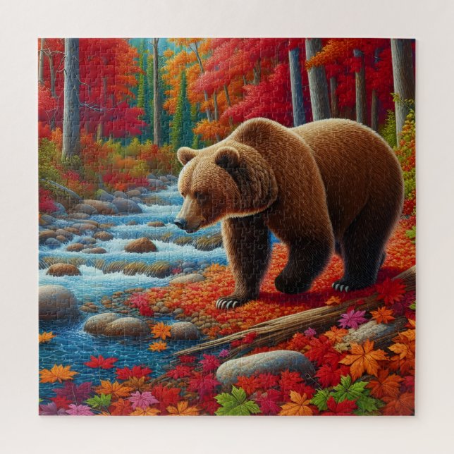 Puzzle d'ours d'automne (Vertical)