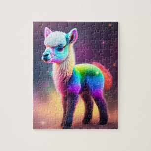 Puzzle Doux Lama Petit Fluffy Coloré Mignon