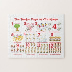Puzzle Douze jours de Noël