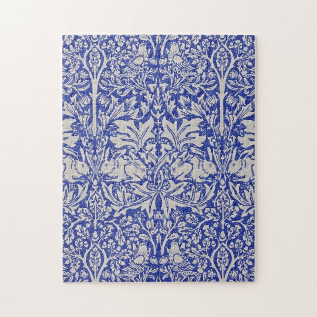 Puzzle Dove et Rabbit, William Morris (Vertical)