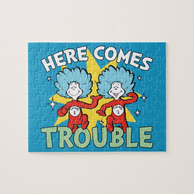 Puzzle Dr Seuss | Une Chose Deux Ici, C'Est Difficile (Horizontal)