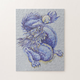 Puzzle Dragon bleu