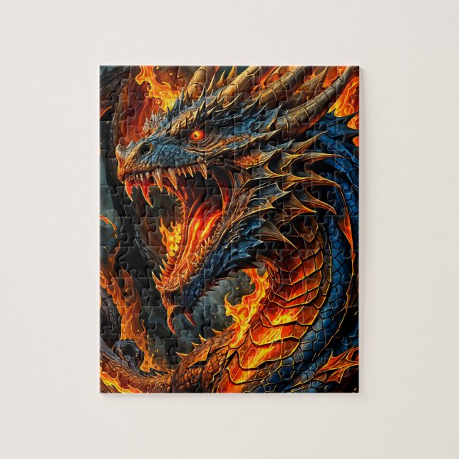 Puzzle Dragon de Feu (Vertical)